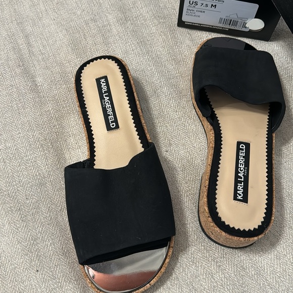 Karl Lagerfeld Paris Sandals 7.5 - Picture 2 of 5